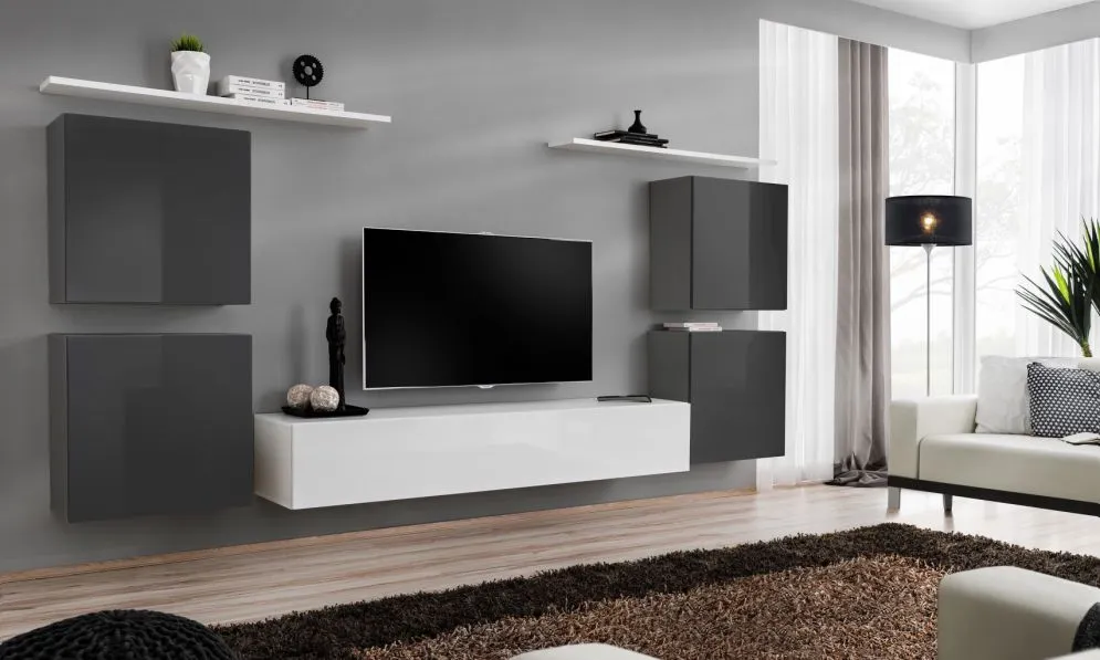 Meblościanka SWITCH IV siedmio-elementowa firmy ASM | MIRAT.  kolekcja SWITCH