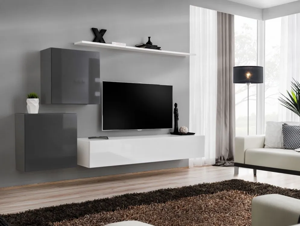 Meblościanka SWITCH V w wysokim połysku | MIRAT. kolekcja SWITCH
