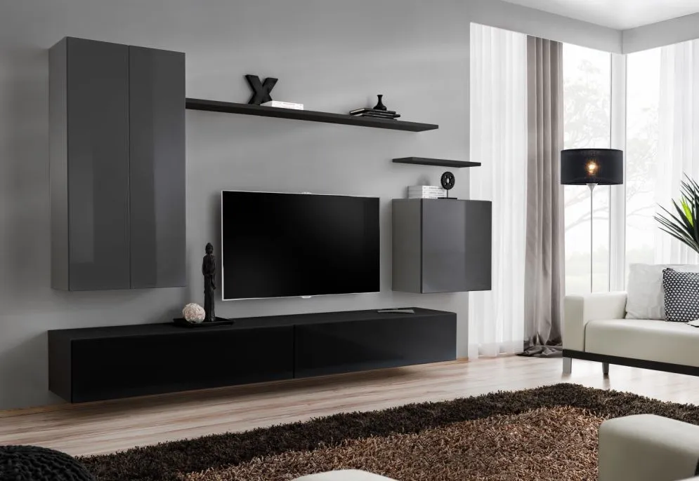 Meblościanka SWITCH II w stylu nowoczesnym do salonu | MIRAT. kolekcja SWITCH