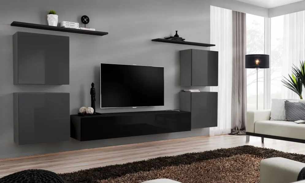 Meblościanka SWITCH IV siedmio-elementowa firmy ASM | MIRAT.  kolekcja SWITCH