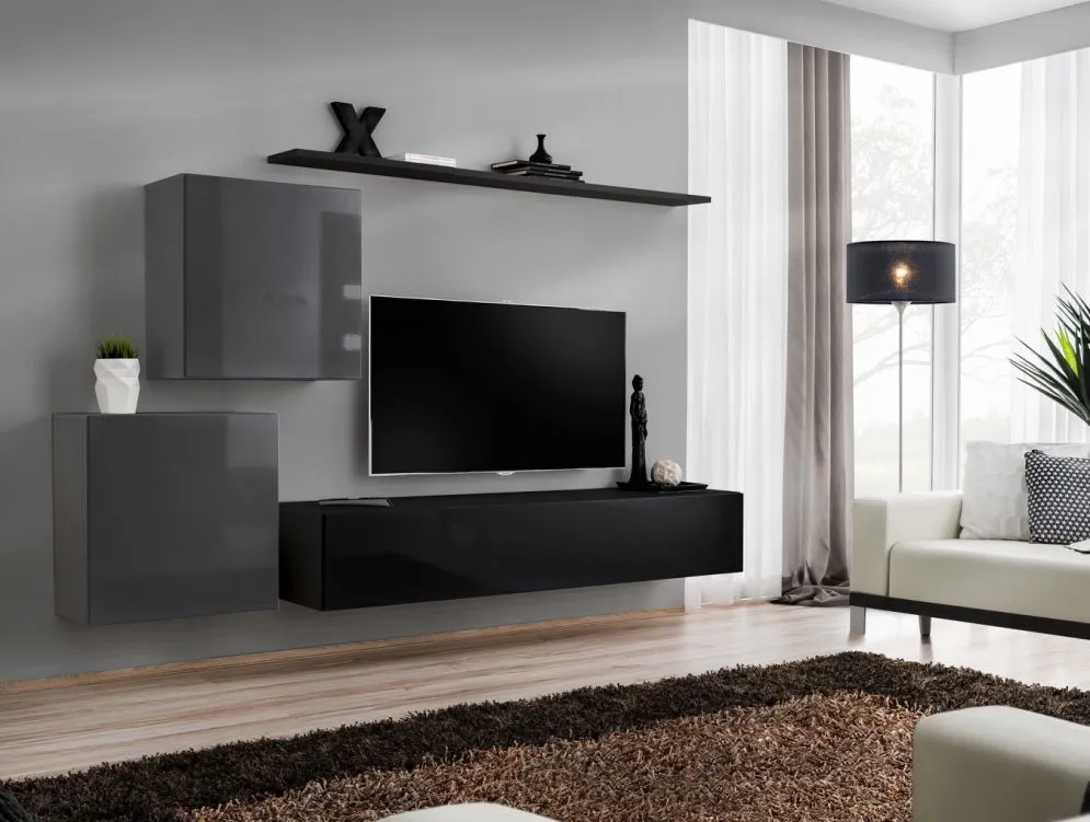 Meblościanka SWITCH V w wysokim połysku | MIRAT. kolekcja SWITCH