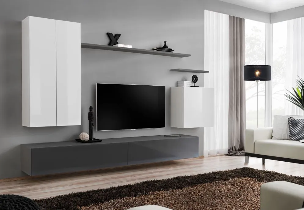 Meblościanka SWITCH II w stylu nowoczesnym do salonu | MIRAT. kolekcja SWITCH