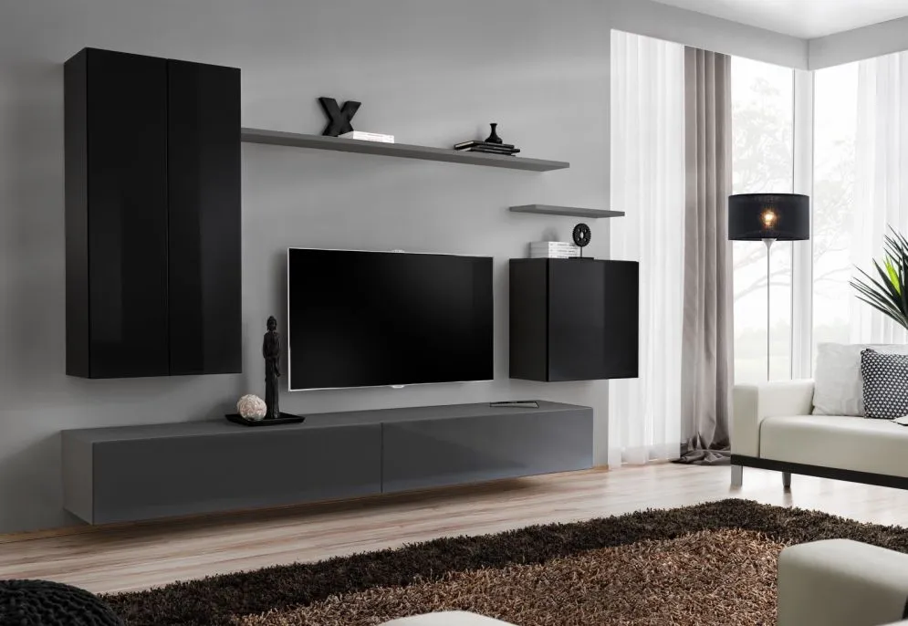 Meblościanka SWITCH II w stylu nowoczesnym do salonu | MIRAT. kolekcja SWITCH