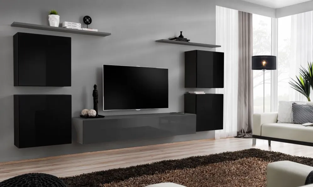 Meblościanka SWITCH IV siedmio-elementowa firmy ASM | MIRAT.  kolekcja SWITCH