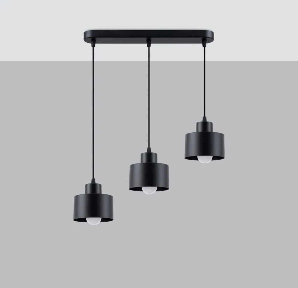Lampa wisząca SAVAR 3 czarna | sklep MIRAT kolekcja savar