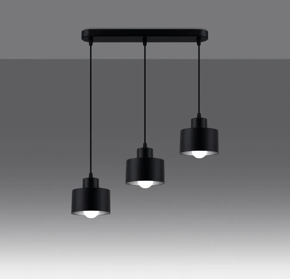 Lampa wisząca SAVAR 3 czarna | sklep MIRAT kolekcja savar