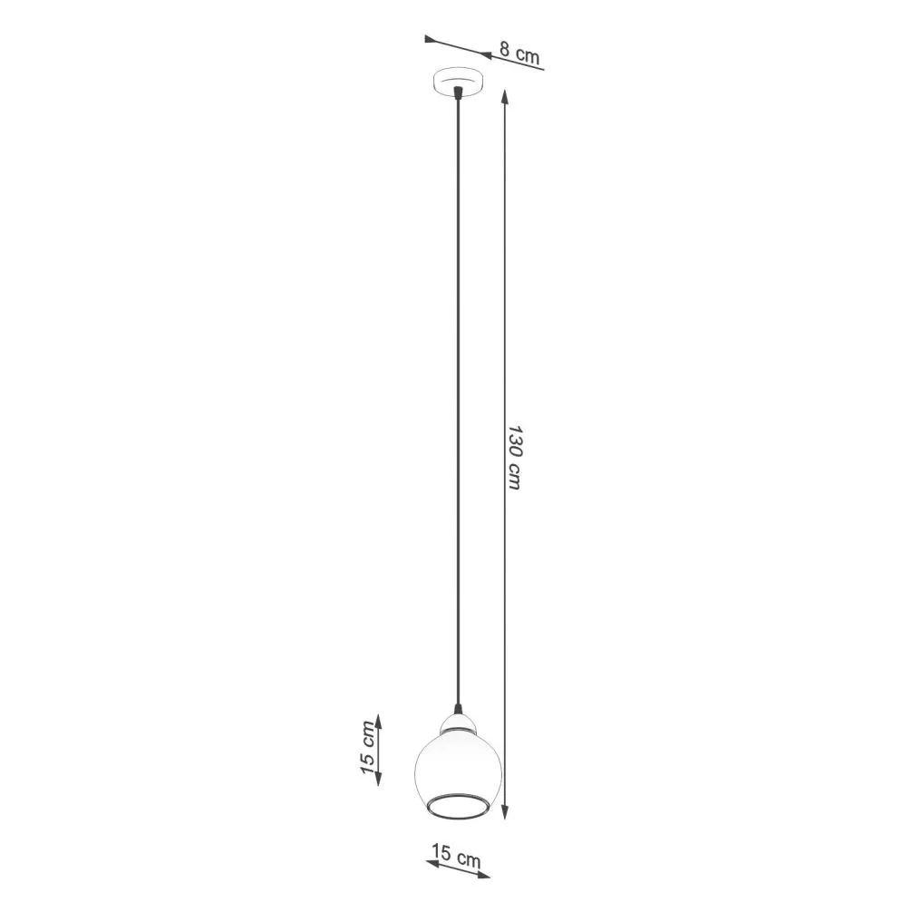 Lampa wisząca ALINO 1 czarna | sklep MIRAT kolekcja alino
