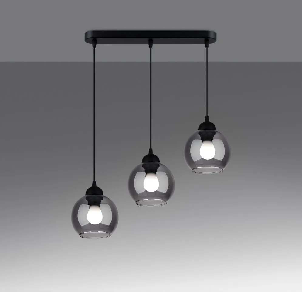 Lampa wisząca ALINO 3 czarna | sklep MIRAT kolekcja alino