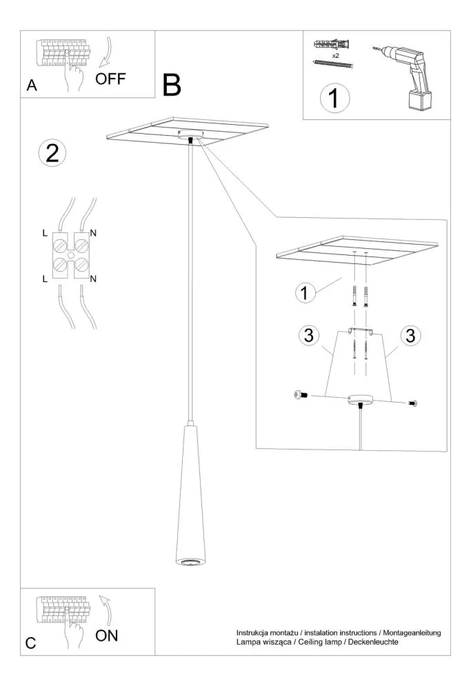 Lampa wisząca SULA 1 naturalne drewno | sklep MIRAT kolekcja sula