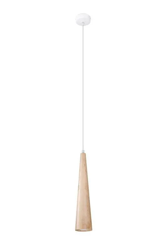 Lampa wisząca SULA 1 naturalne drewno | sklep MIRAT kolekcja sula