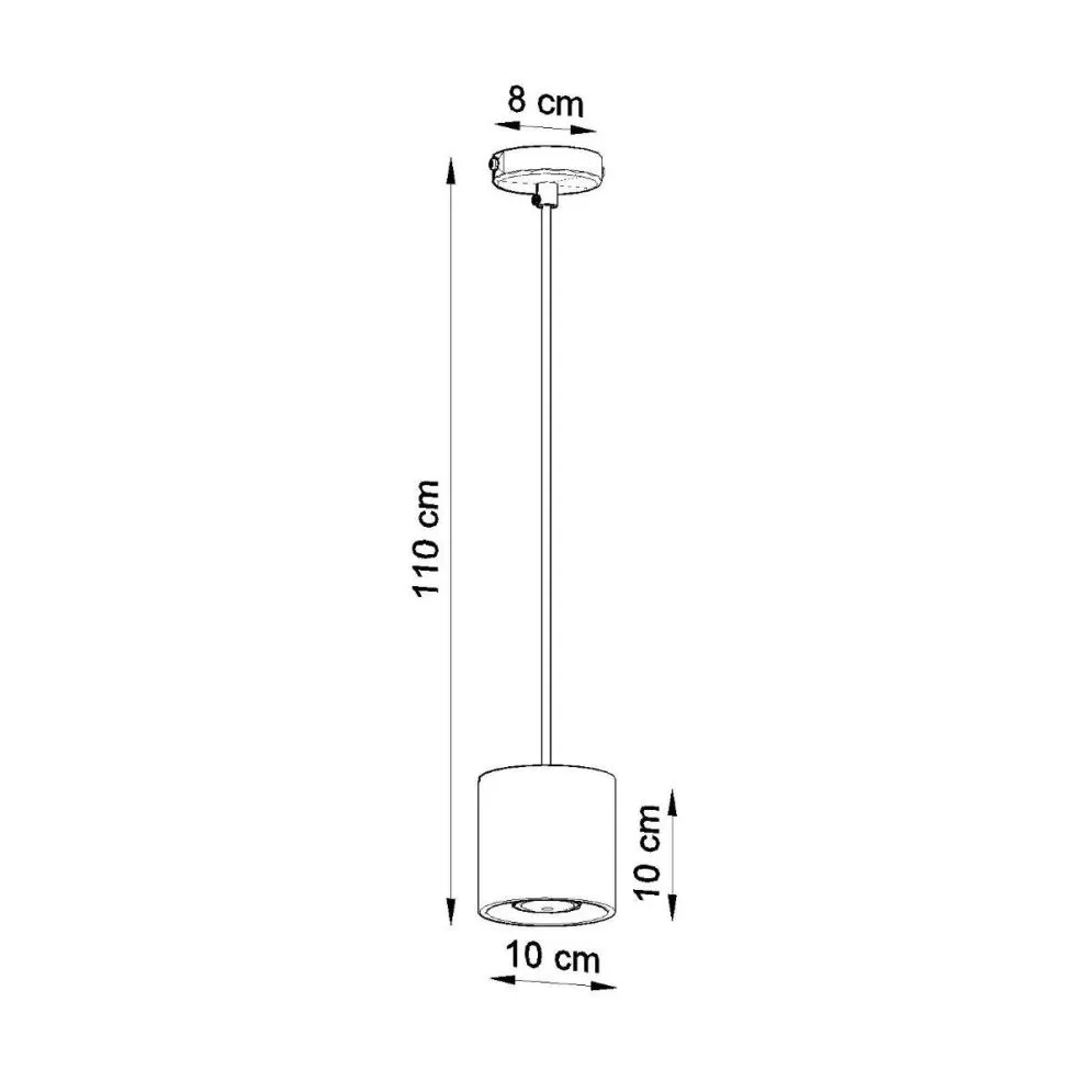 Lampa wisząca ORBIS 1 szary | sklep MIRAT kolekcja orbis
