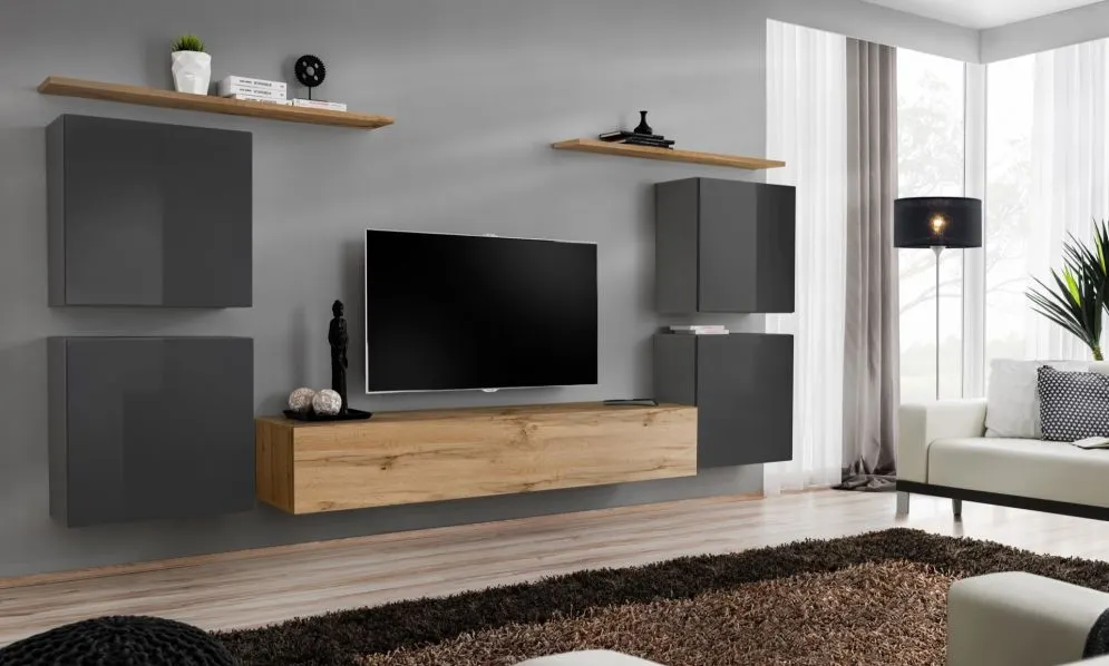 Meblościanka SWITCH IV siedmio-elementowa firmy ASM | MIRAT.  kolekcja SWITCH