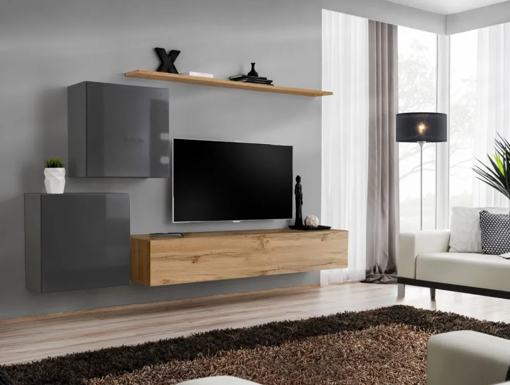 Meblościanka SWITCH V w wysokim połysku | MIRAT. kolekcja SWITCH