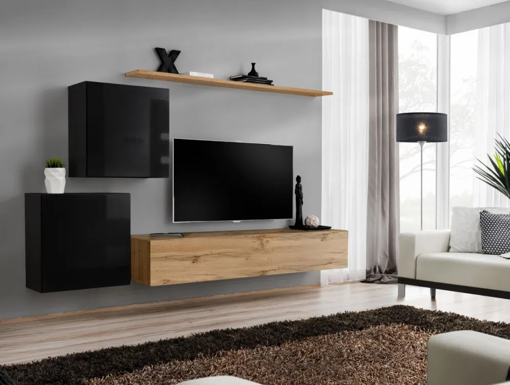 Meblościanka SWITCH V w wysokim połysku | MIRAT. kolekcja SWITCH