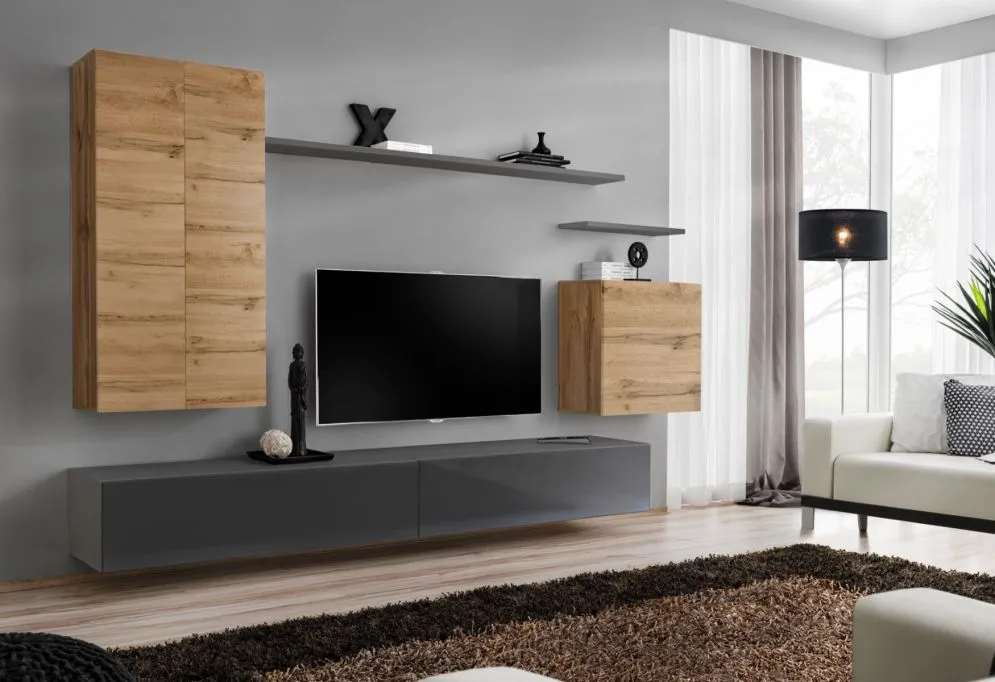Meblościanka SWITCH II w stylu nowoczesnym do salonu | MIRAT. kolekcja SWITCH