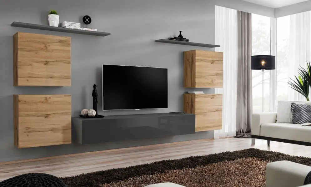 Meblościanka SWITCH IV siedmio-elementowa firmy ASM | MIRAT.  kolekcja SWITCH