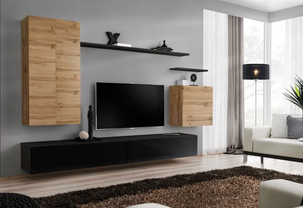 Meblościanka SWITCH II w stylu nowoczesnym do salonu | MIRAT. kolekcja SWITCH