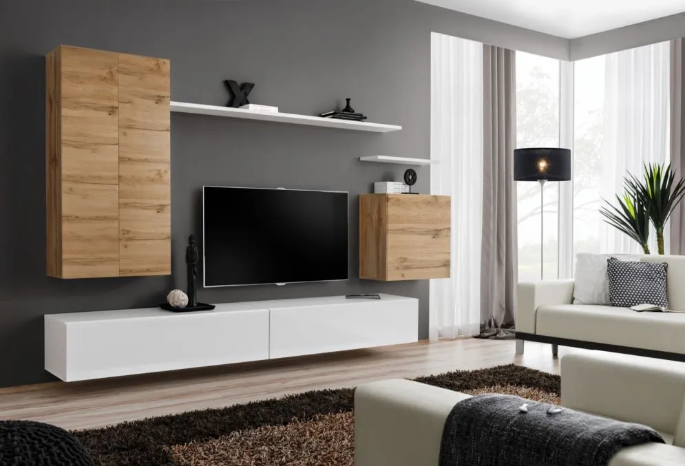 Meblościanka SWITCH II w stylu nowoczesnym do salonu | MIRAT. kolekcja SWITCH