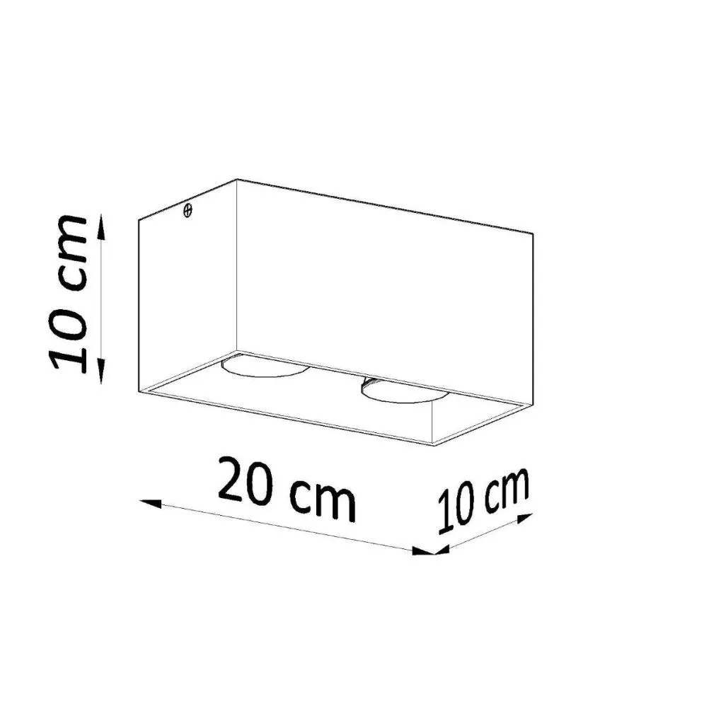 Plafon QUAD MAXI czarny | sklep MIRAT kolekcja quad maxi