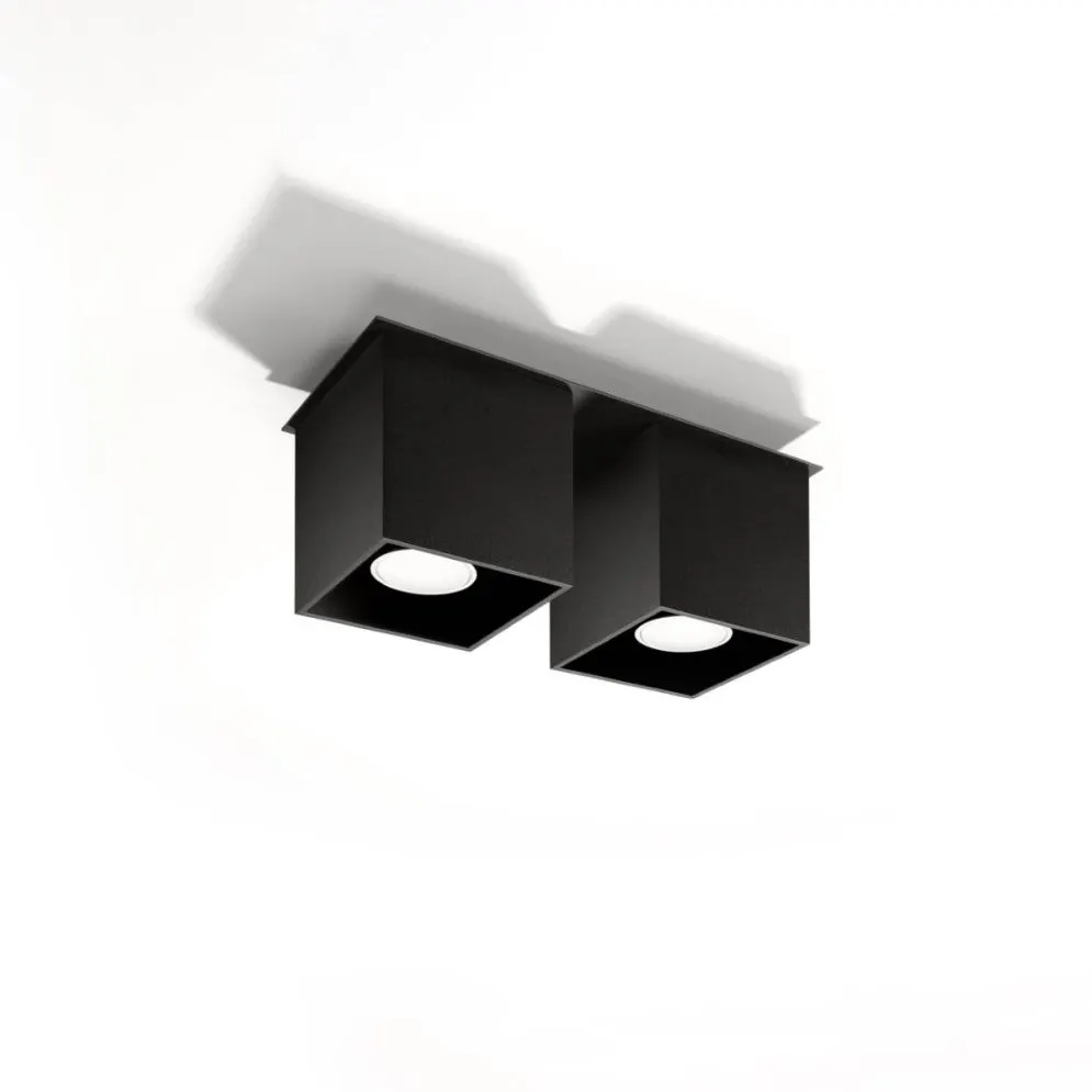 Plafon QUAD 2 czarny | sklep MIRAT  kolekcja quad 2