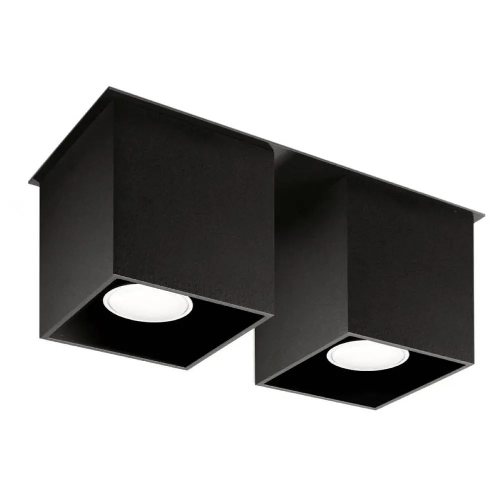 Plafon QUAD 2 czarny | sklep MIRAT  kolekcja quad 2