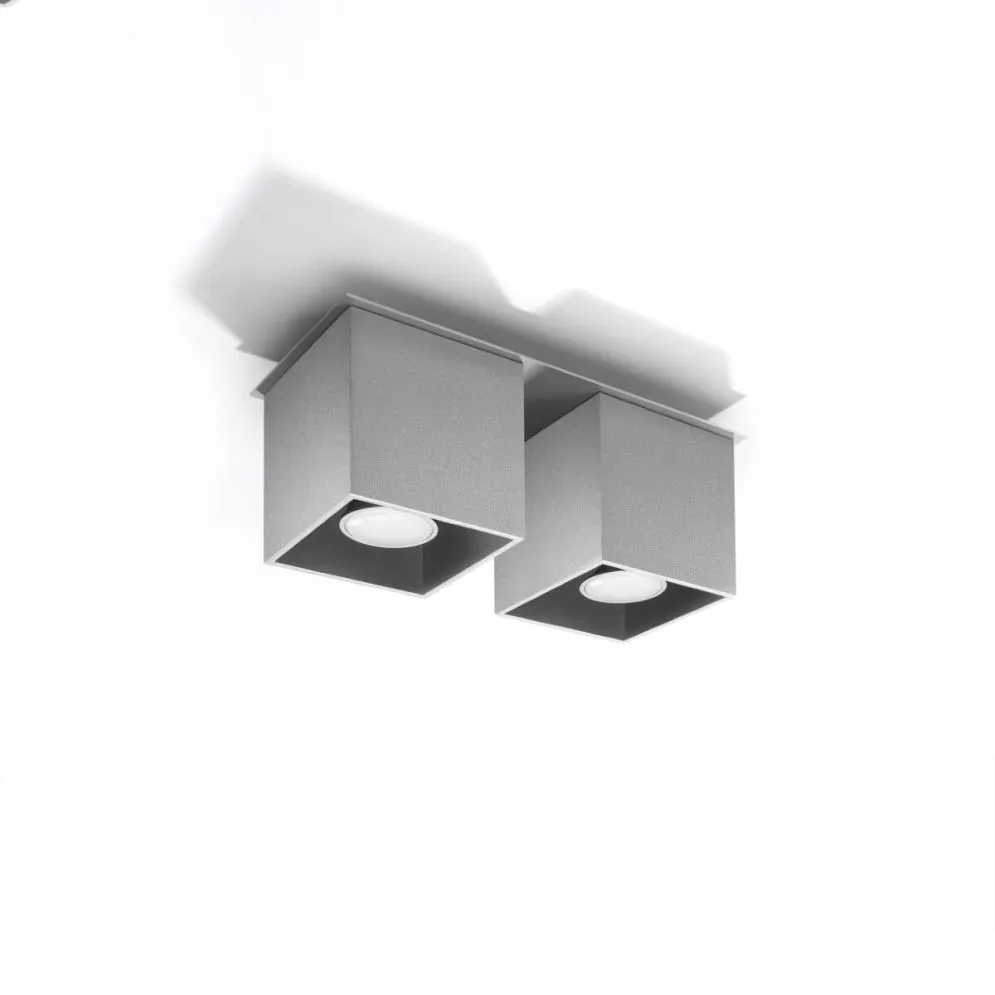 Plafon QUAD 2 szary | sklep MIRAT  kolekcja quad 2