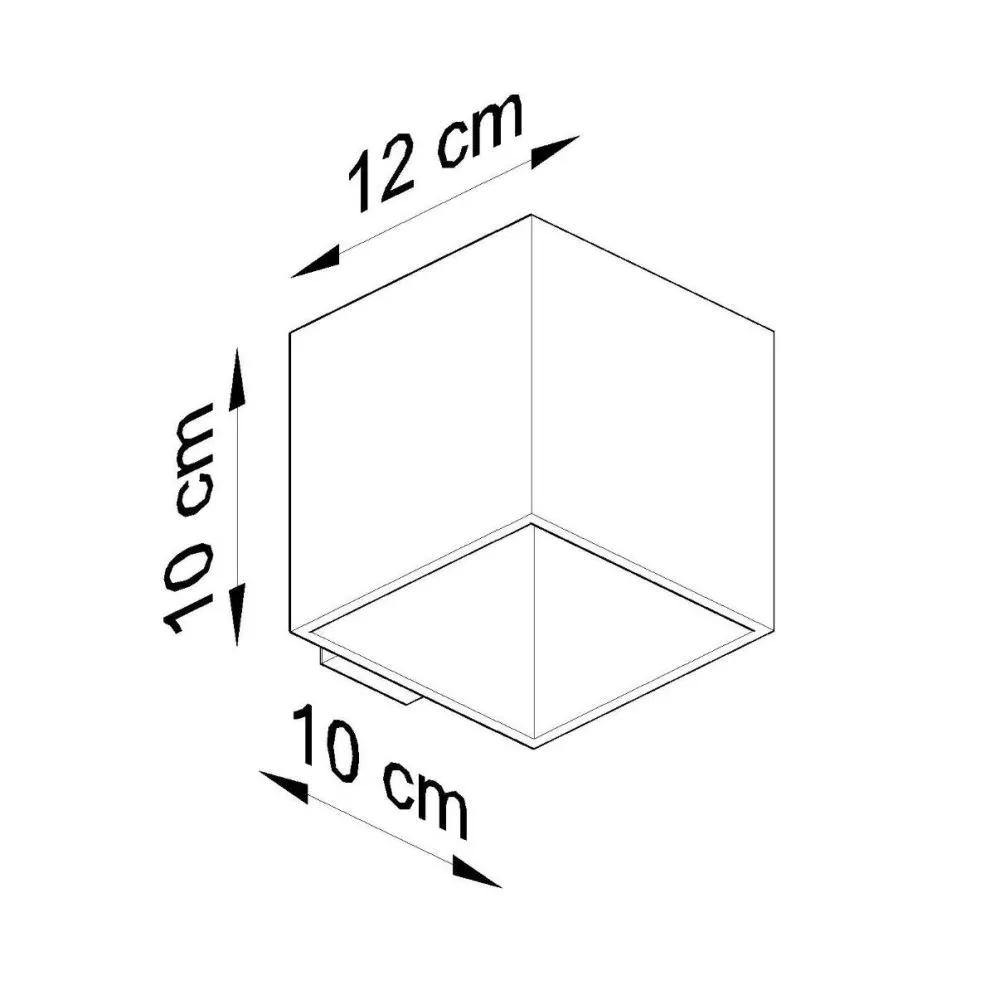 Kinkiet QUAD 1 czarny | sklep MIRAT kolekcja quad