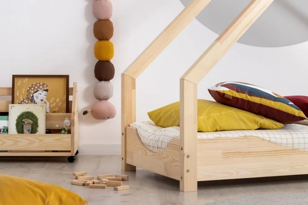 Łóżko dziecięce LOCA E 80x160 sosna ze stelażem i szufladą | MIRAT. w stylu kolekcja LOCA