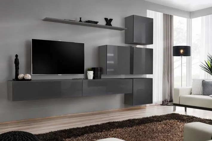 Meblościanka SWITCH IX siedmioczęściowa wisząca | MIRAT. w stylu kolekcja SWITCH