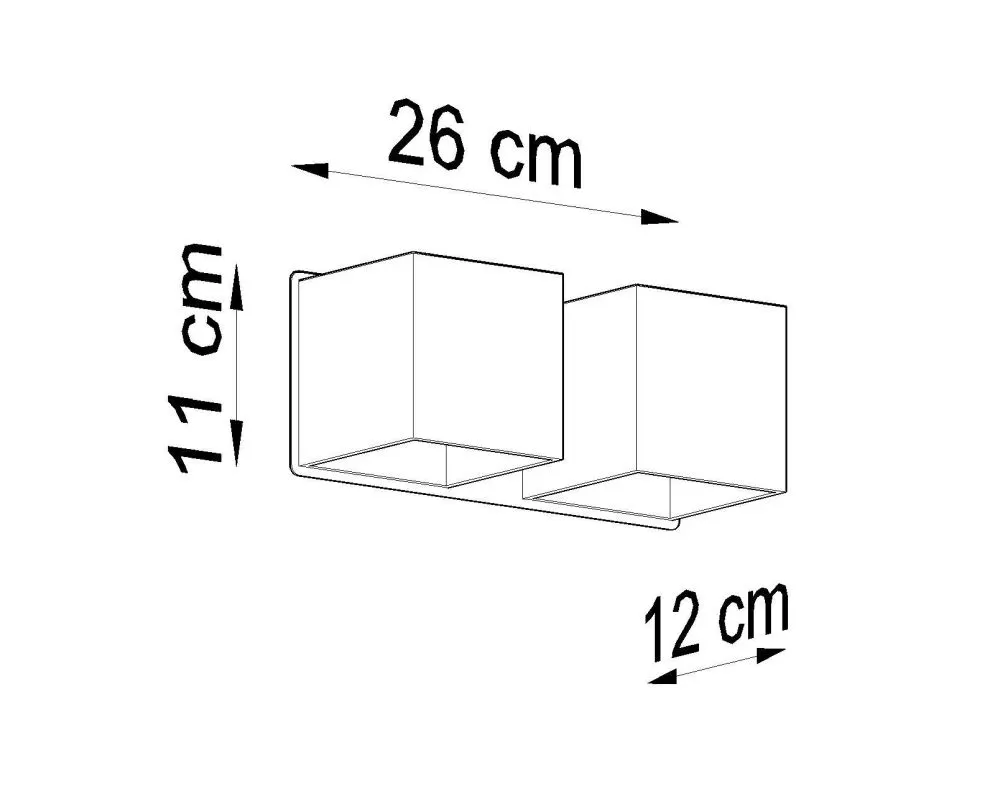Kinkiet QUAD 2 biały | sklep MIRAT  kolekcja quad 2