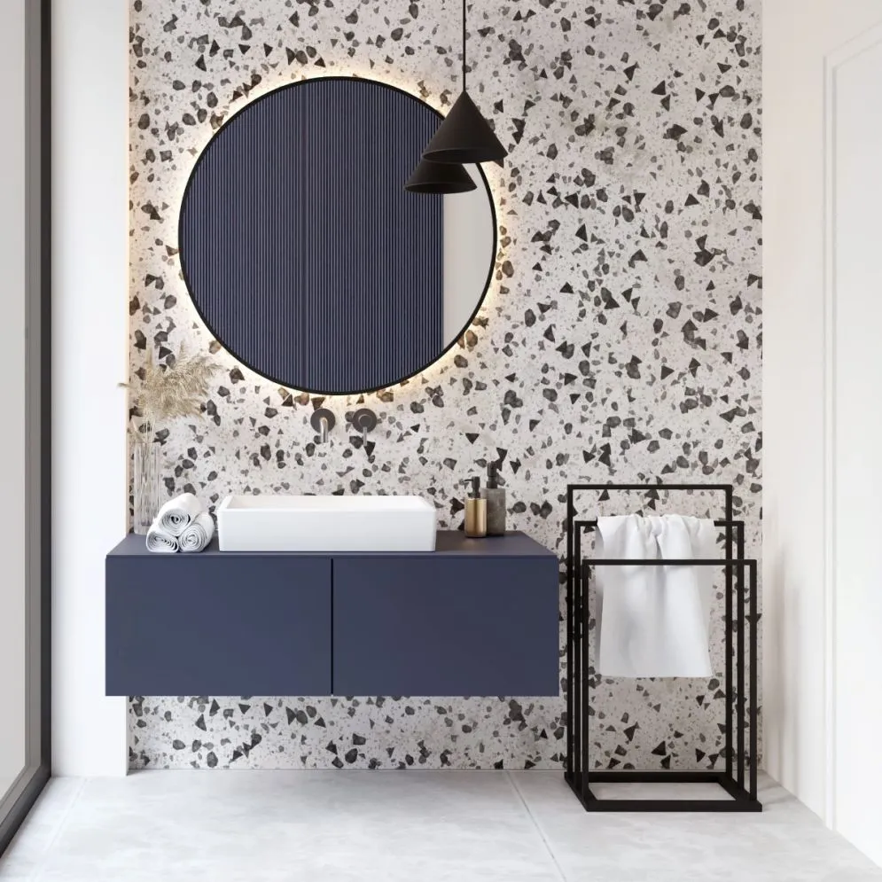Wieszak na ręczniki SM-02 potrójny czarny do łazienki | MIRAT. styl LOFT