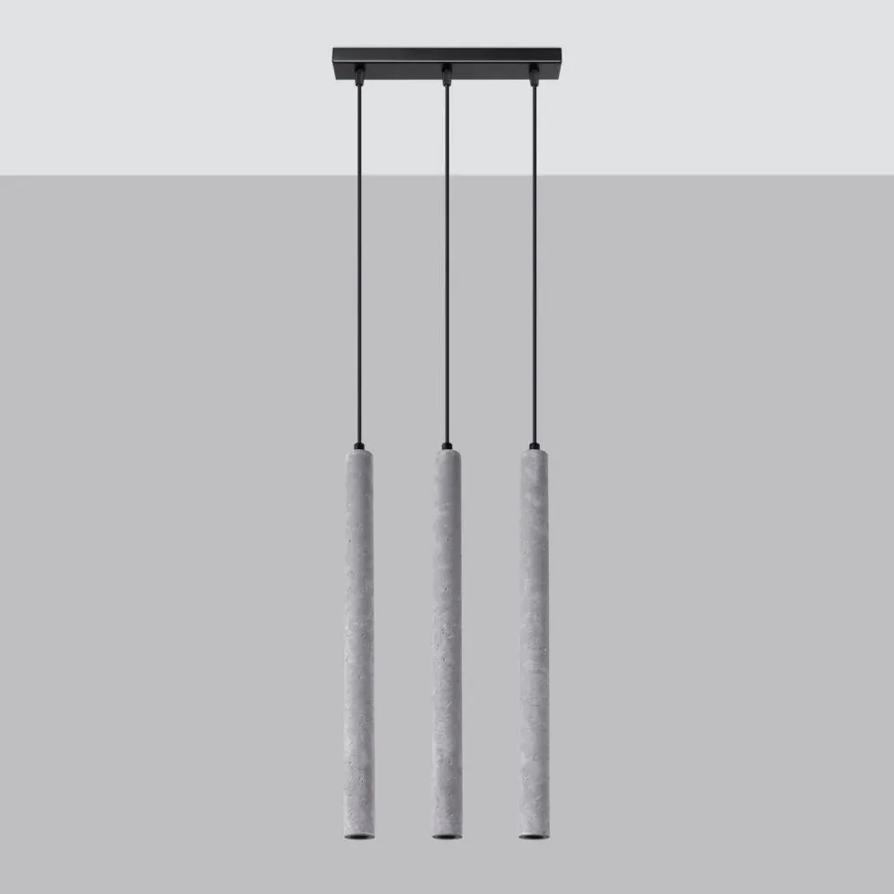 Lampa wisząca PASTELO 3L beton | sklep MIRAT kolekcja pastelo