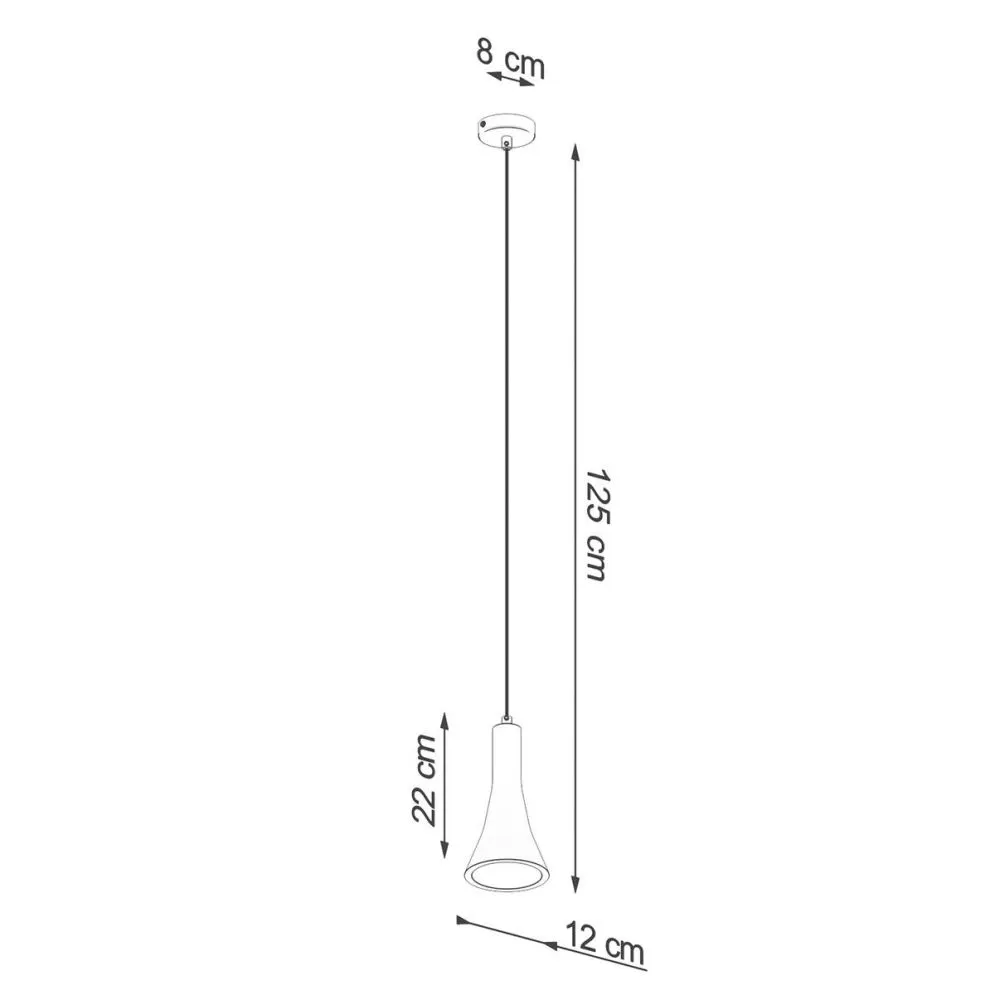 Lampa wisząca REA 1 beton | sklep MIRAT kolekcja rea