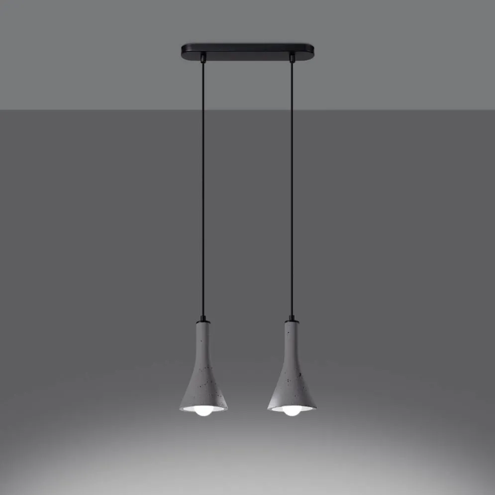 Lampa wisząca REA 2 beton | sklep MIRAT kolekcja rea