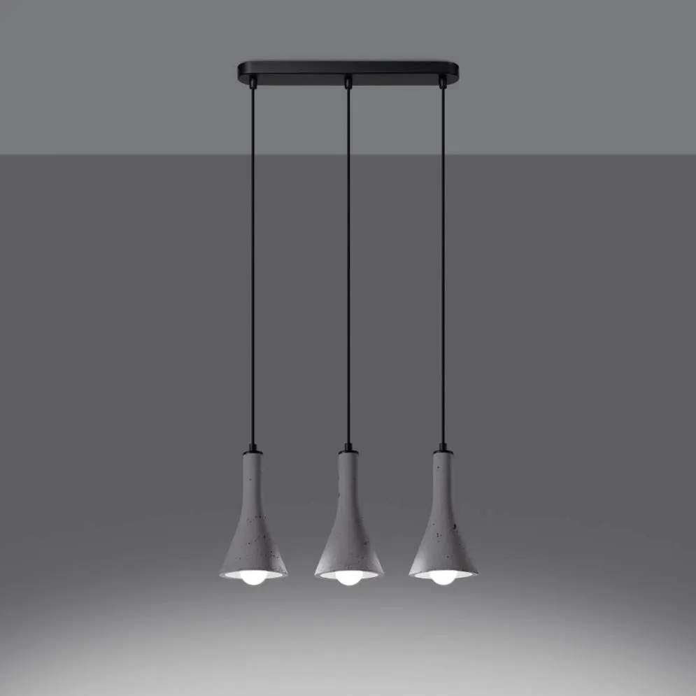 Lampa wisząca REA 3L beton | sklep MIRAT kolekcja rea