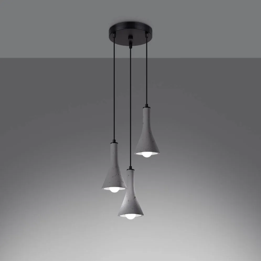 Lampa wisząca REA 3P beton | sklep MIRAT kolekcja rea