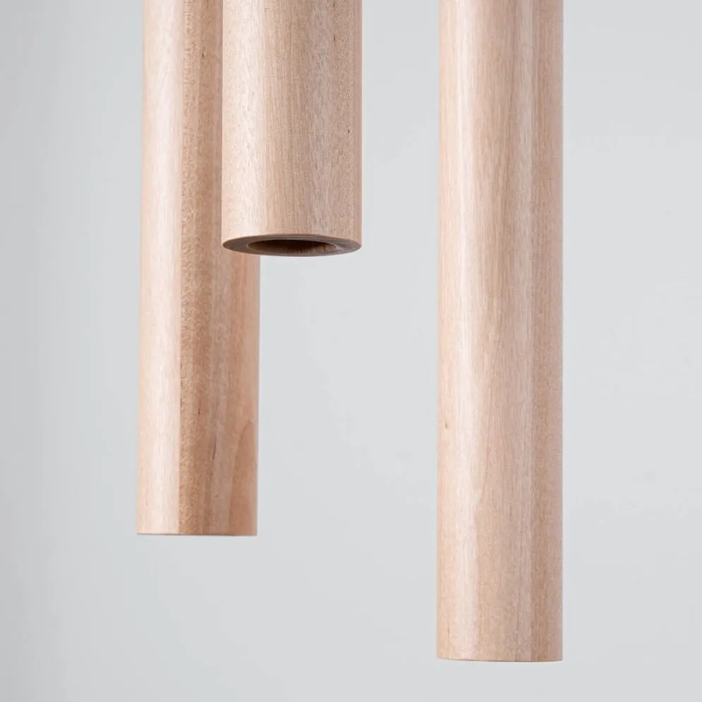 Lampa wisząca PASTELO 3P drewno | sklep MIRAT kolekcja pastelo