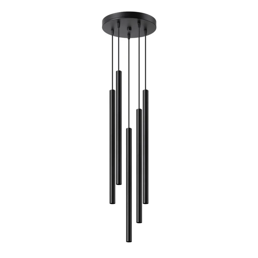 Lampa wisząca PASTELO 5P czarna | sklep MIRAT kolekcja pastelo