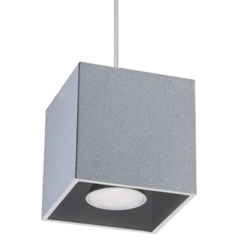 Lampa wisząca QUAD 1 szary | sklep MIRAT kolekcja quad