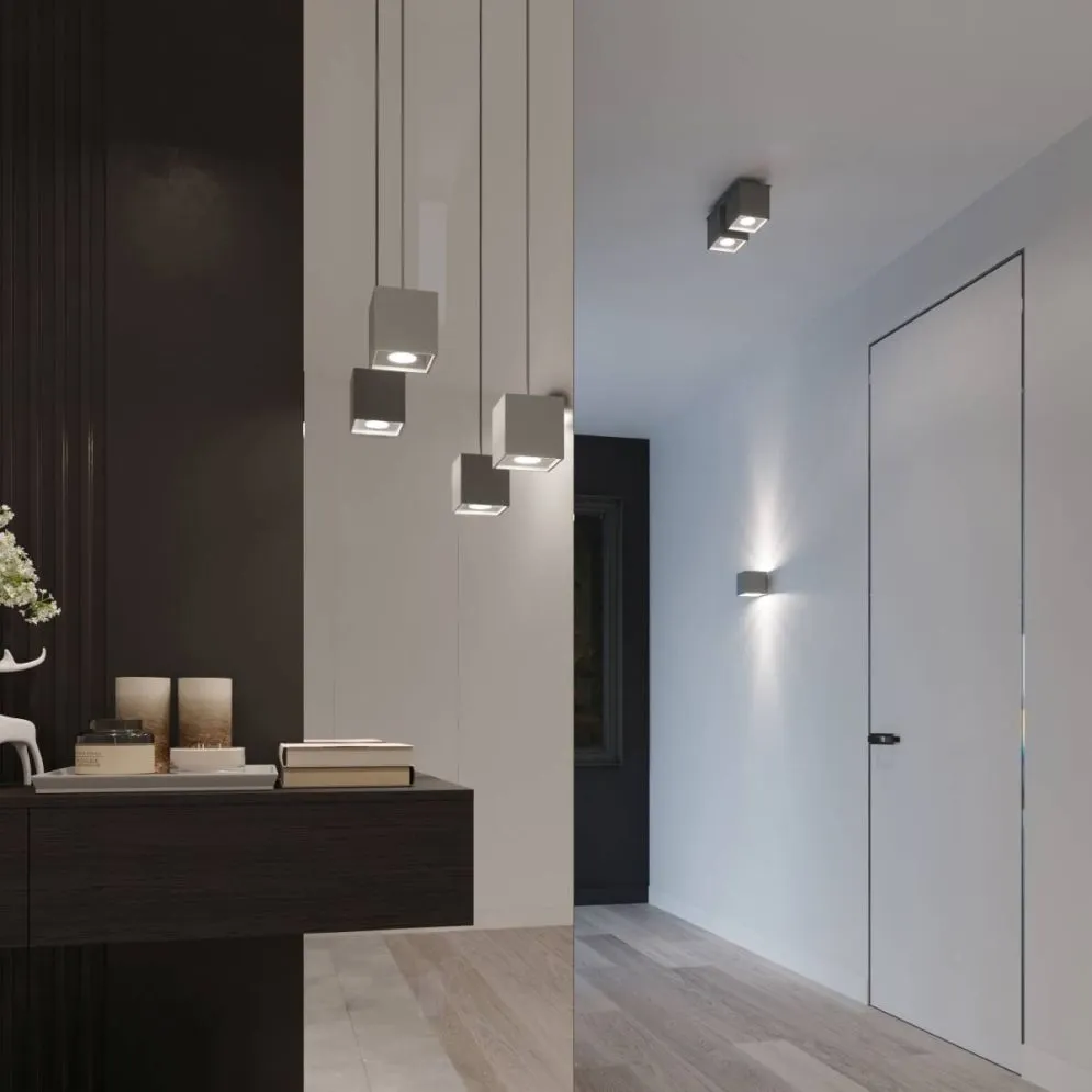 Lampa wisząca QUAD 1 szary | sklep MIRAT kolekcja quad