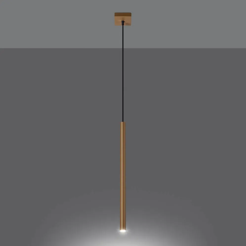 Lampa wisząca PASTELO 1 złota | sklep MIRAT kolekcja pastelo