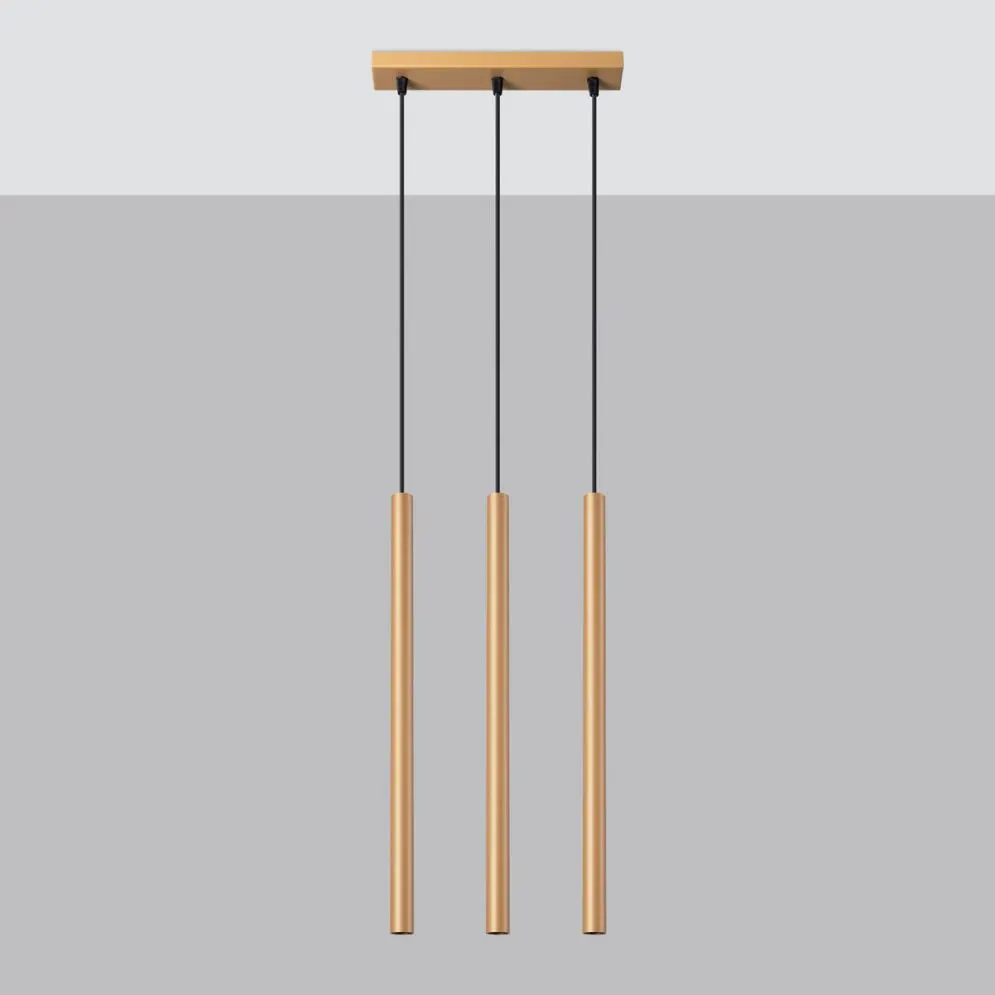 Lampa wisząca PASTELO 3L złota | sklep MIRAT kolekcja pastelo