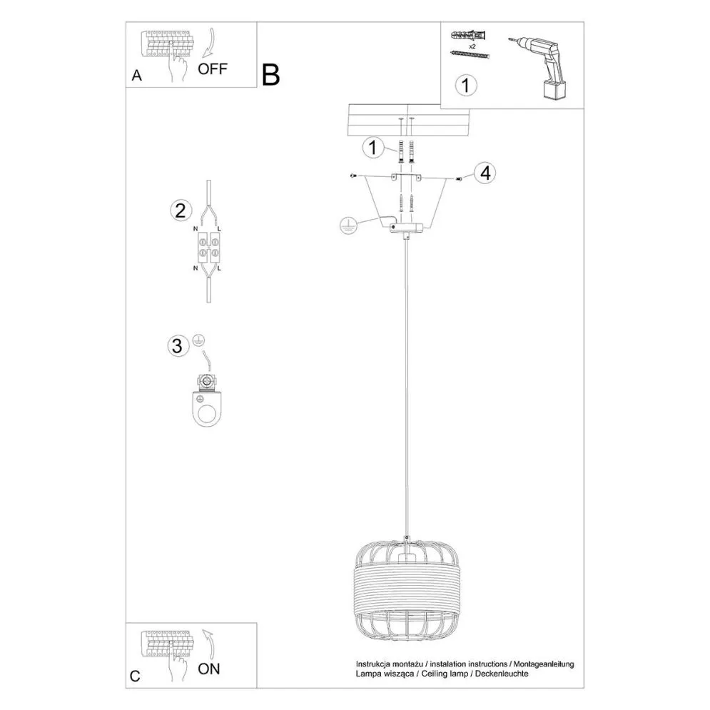 Lampa wisząca FOST | sklep MIRAT  kolekcja fost