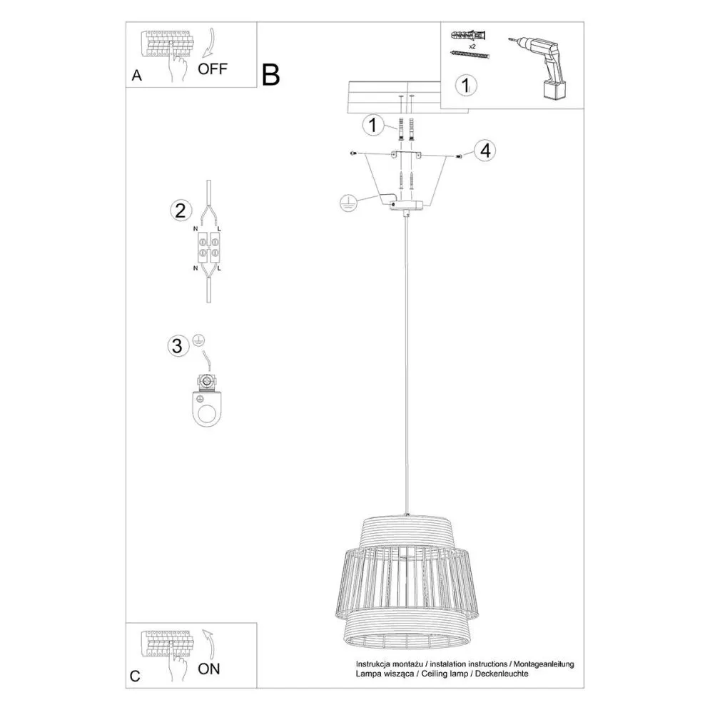 Lampa wisząca BRILO | sklep MIRAT kolekcja brilo