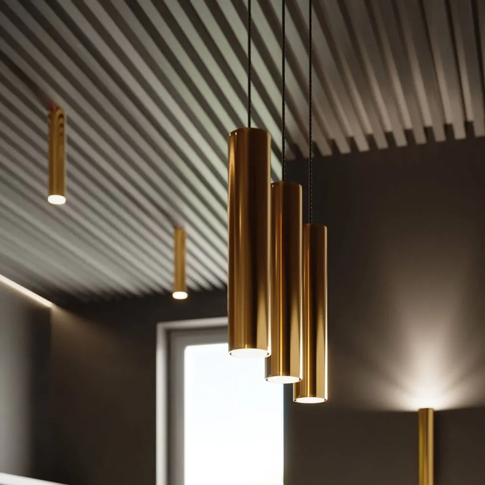 Lampa Wisząca LAGOS 1 złoty połysk | sklep MIRAT kolekcja lagos