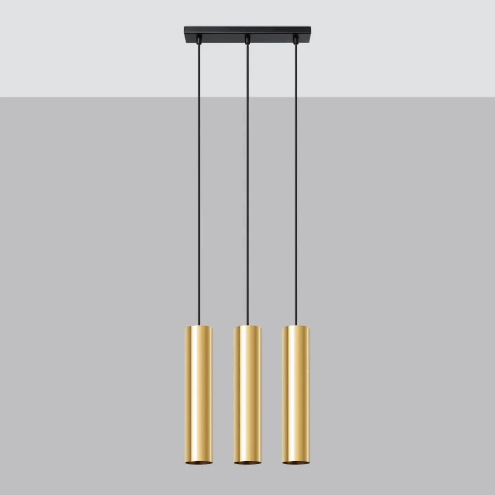 Lampa Wisząca LAGOS 3 złoty połysk | sklep MIRAT kolekcja lagos