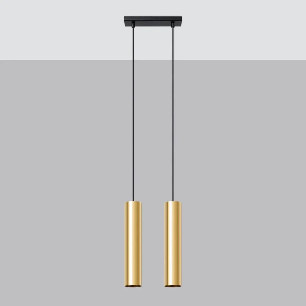 Lampa Wisząca LAGOS 2 złoty połysk | sklep MIRAT kolekcja lagos