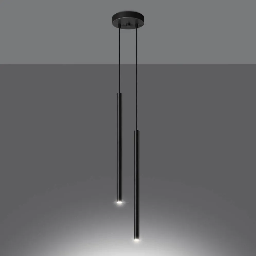 Lampa wisząca PASTELO 2 czarna | sklep MIRAT kolekcja pastelo