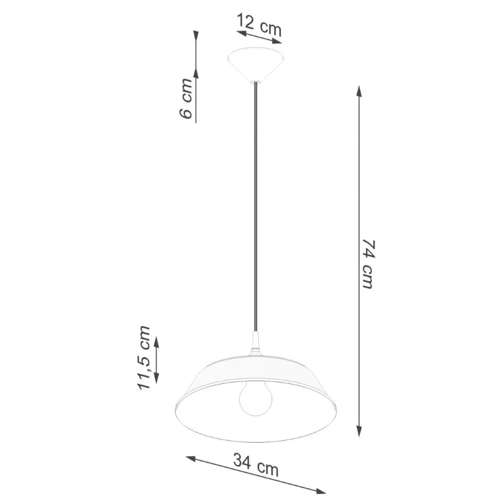 Lampa wisząca FRIKA czarna | sklep MIRAT kolekcja frika