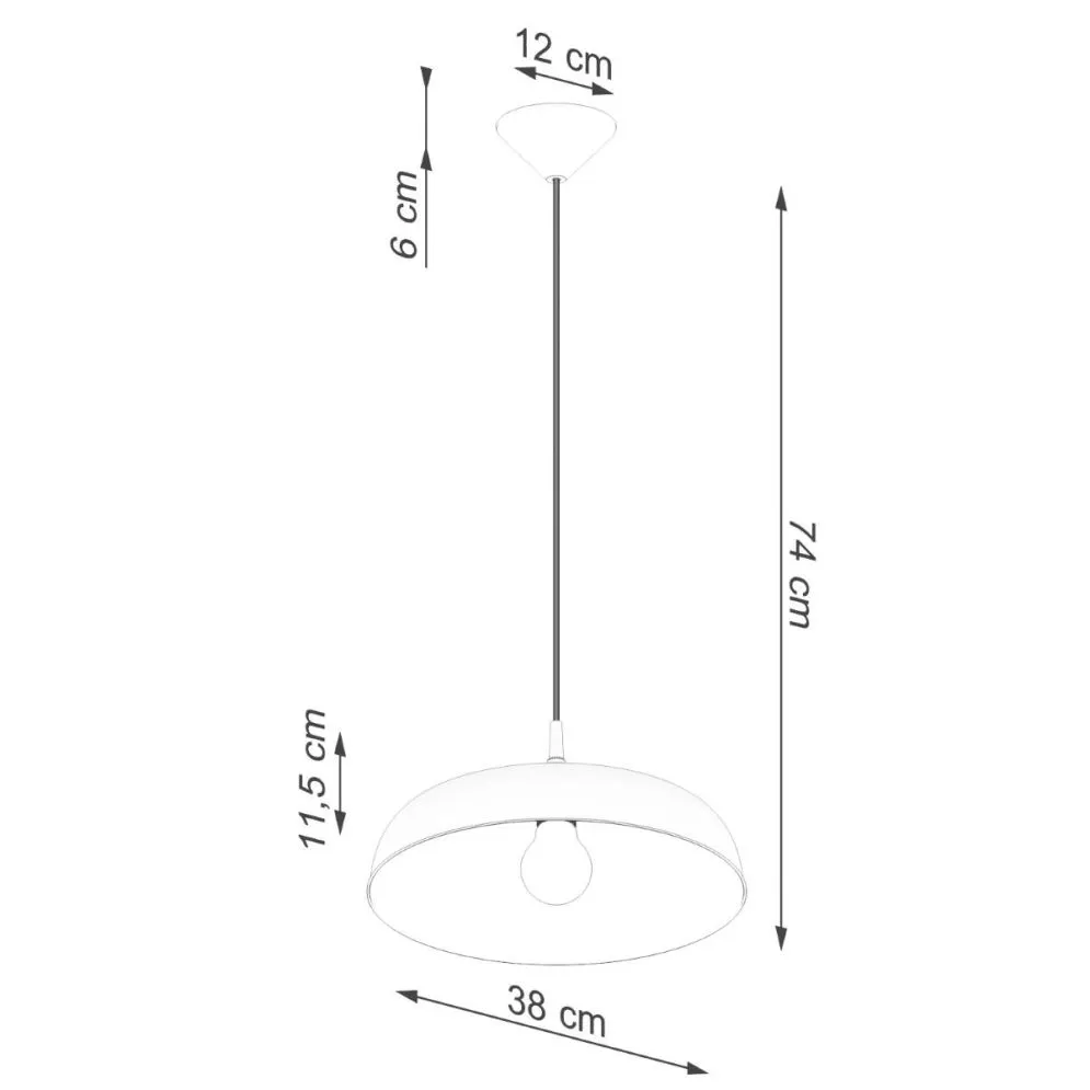Lampa wisząca GINA biała | sklep MIRAT kolekcja gina